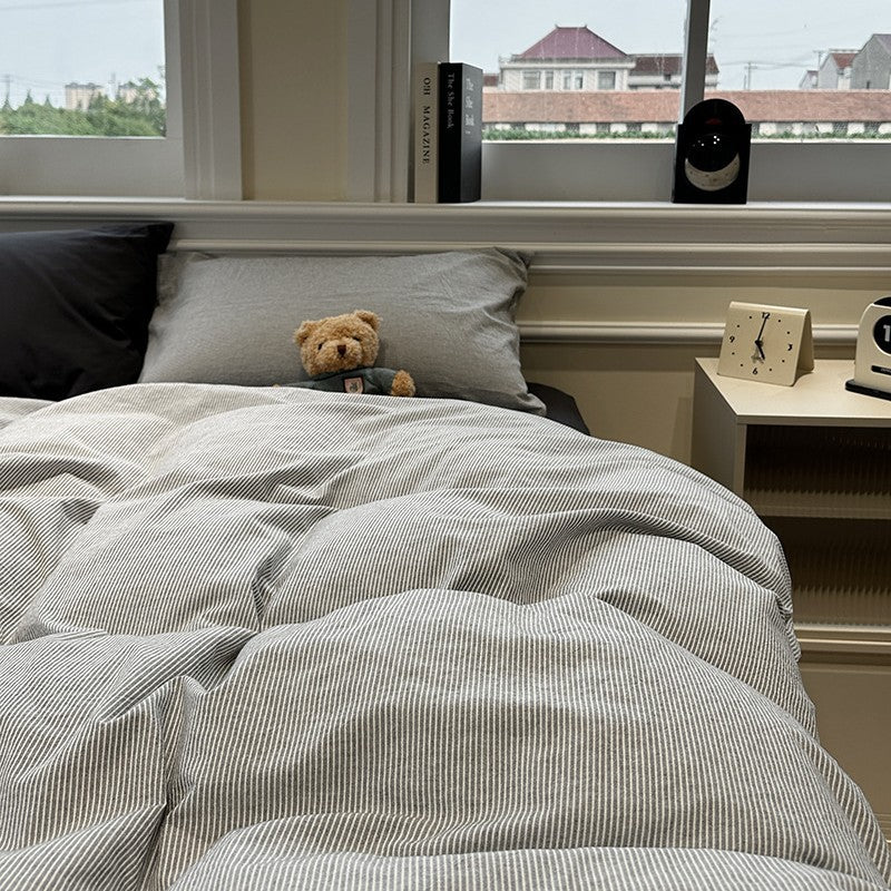 Plaid Cotton Bed Set